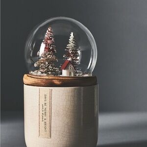 Anthropologie Snowglobe Candle